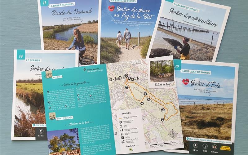 Prêt de fiches de randonnée à pied ou à vélo pour se balader en Vendée